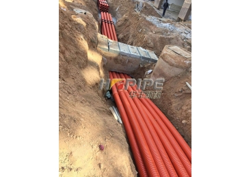 HPVC double wall corrugated pipe